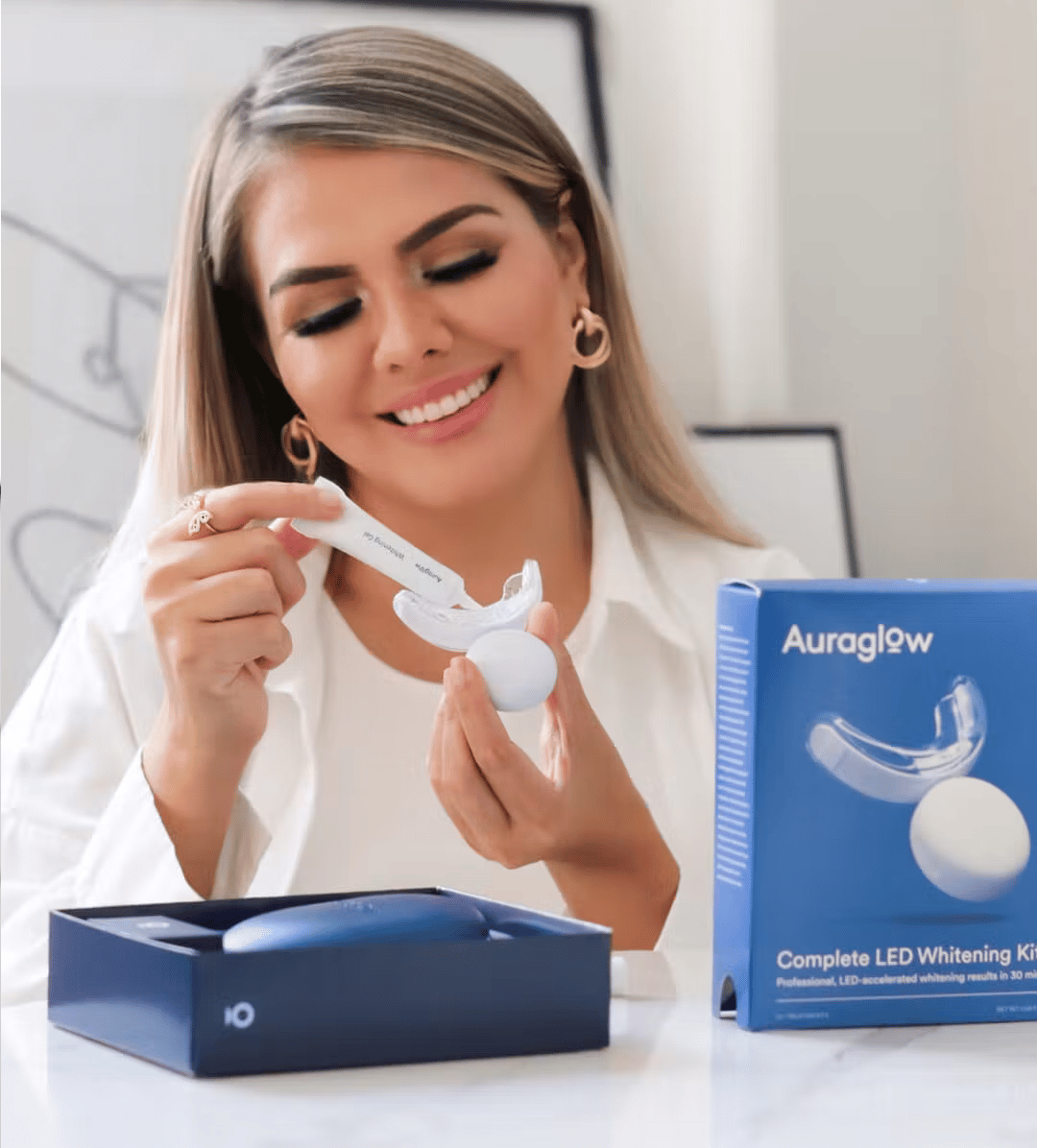 Auraglow teeth whitening kit