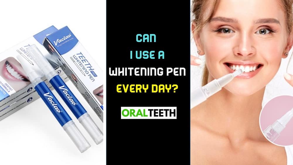 Can I use a whitening pen every day