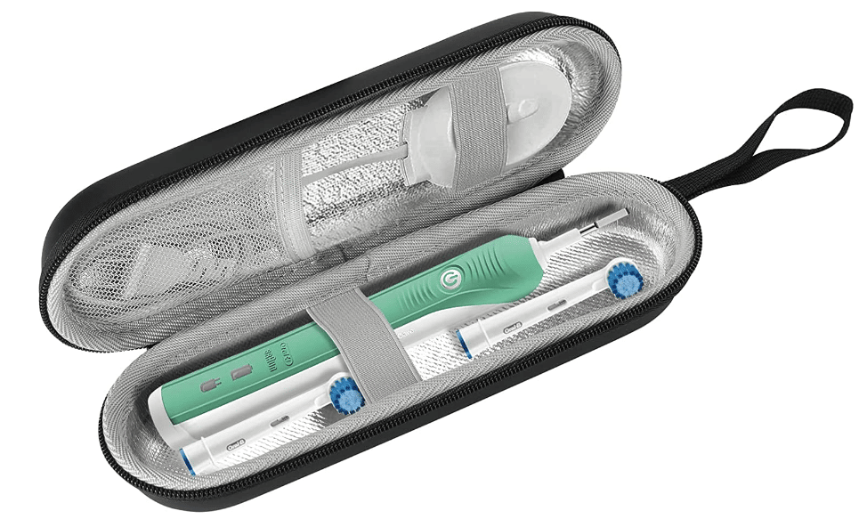 toothbrush travel case leather